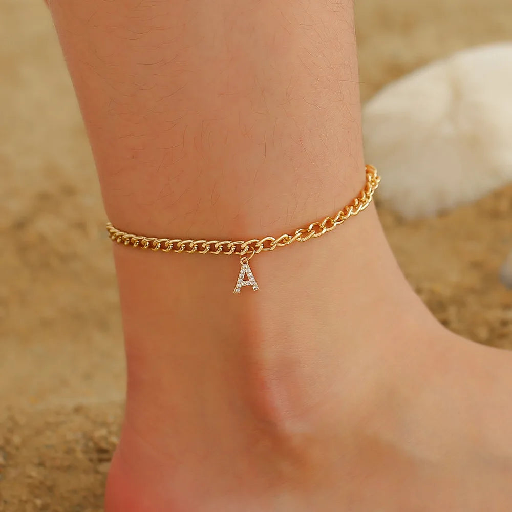 Ventico Initial Anklet