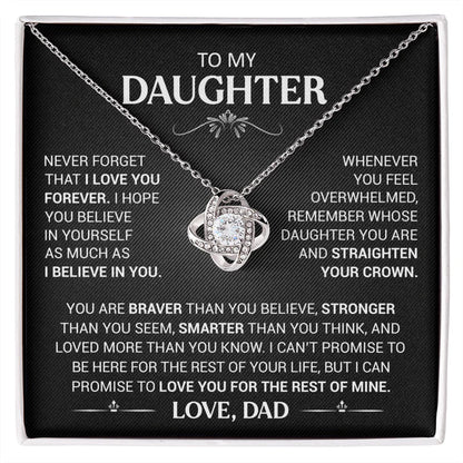 To my Daughter - BondKnot Necklace
