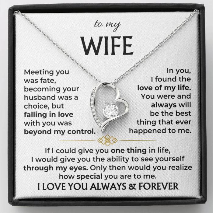“To My Wife – Always & Forever” Necklace