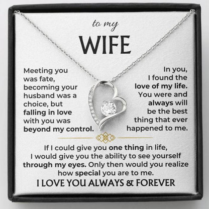 “To My Wife – Always & Forever” Necklace