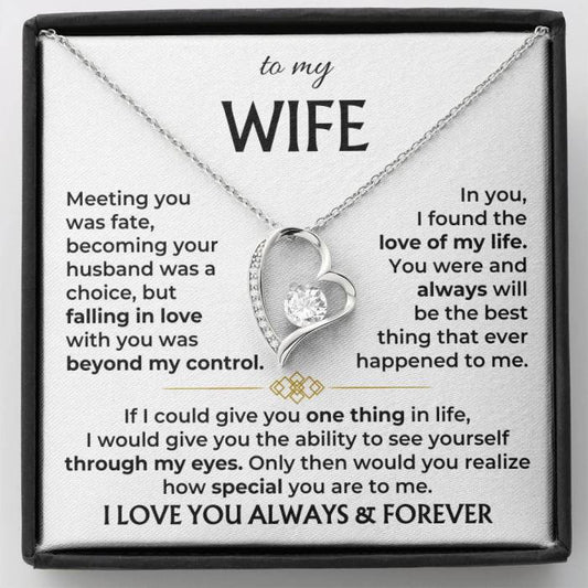 “To My Wife – Always & Forever” Necklace