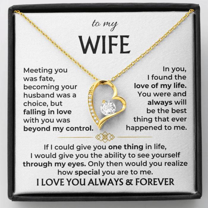 “To My Wife – Always & Forever” Necklace