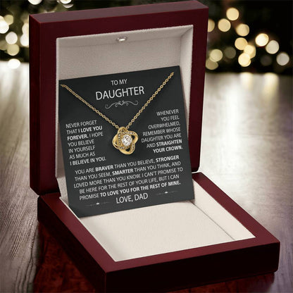 To my Daughter - BondKnot Necklace