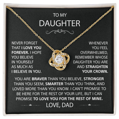 To my Daughter - BondKnot Necklace