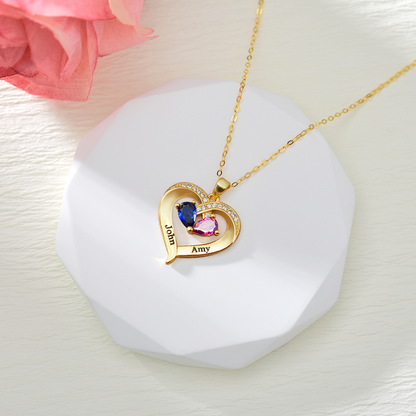 Still Yours – Heart Birthstone Necklace