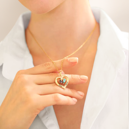 Still Yours – Heart Birthstone Necklace