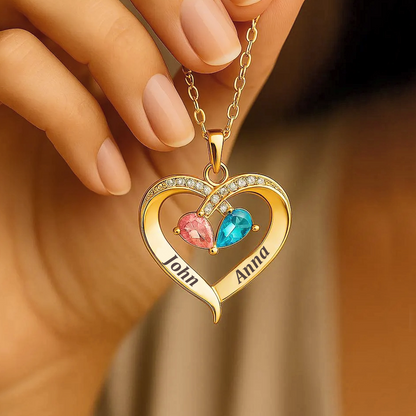 Still Yours – Heart Birthstone Necklace