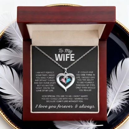 Still Yours – Heart Birthstone Necklace