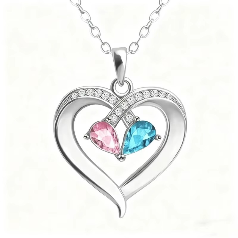 Still Yours – Heart Birthstone Necklace